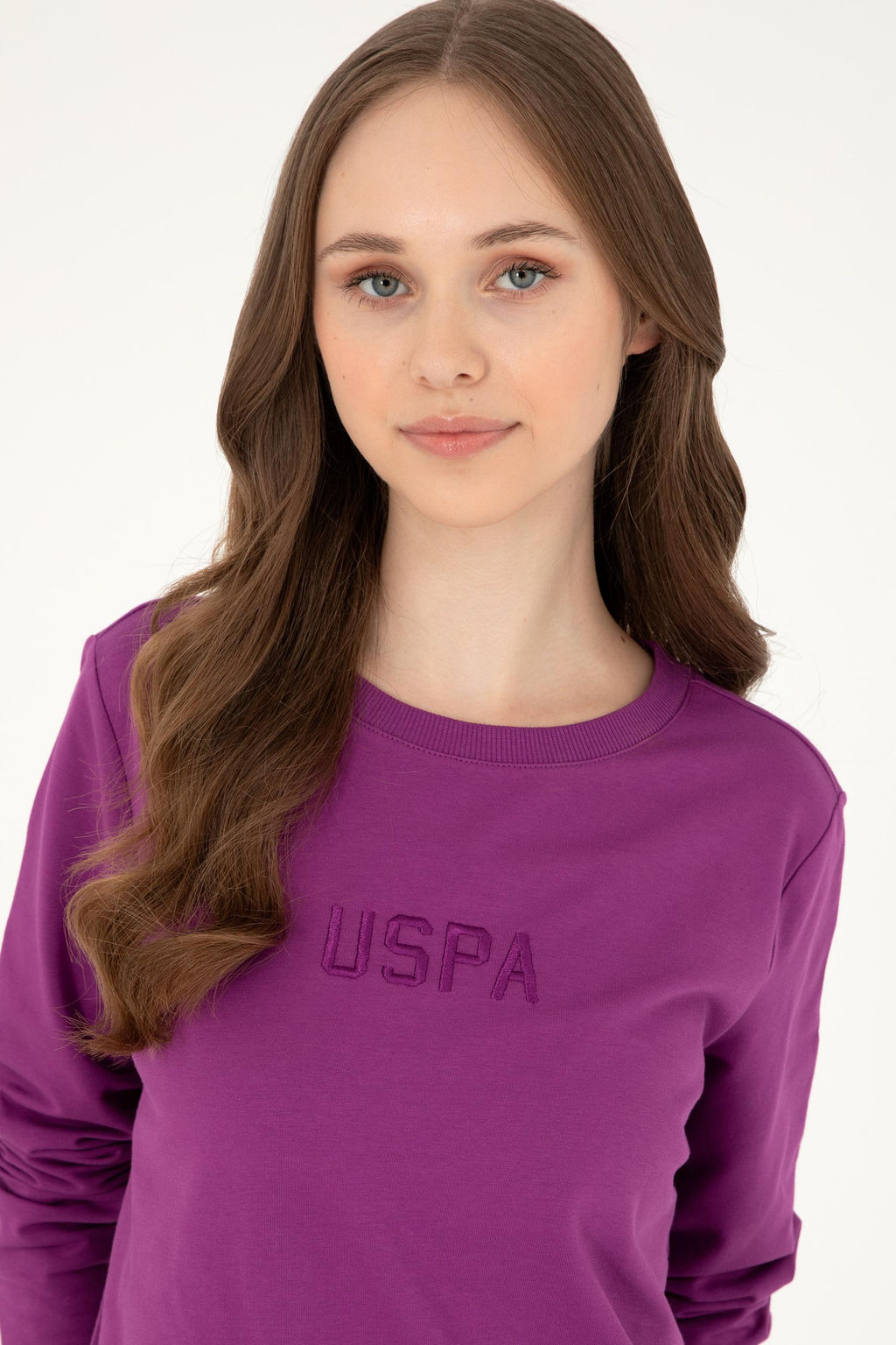 Женский фиолетовый свитшот Неожиданная скидка в корзине - U.s. polo assn фото 2