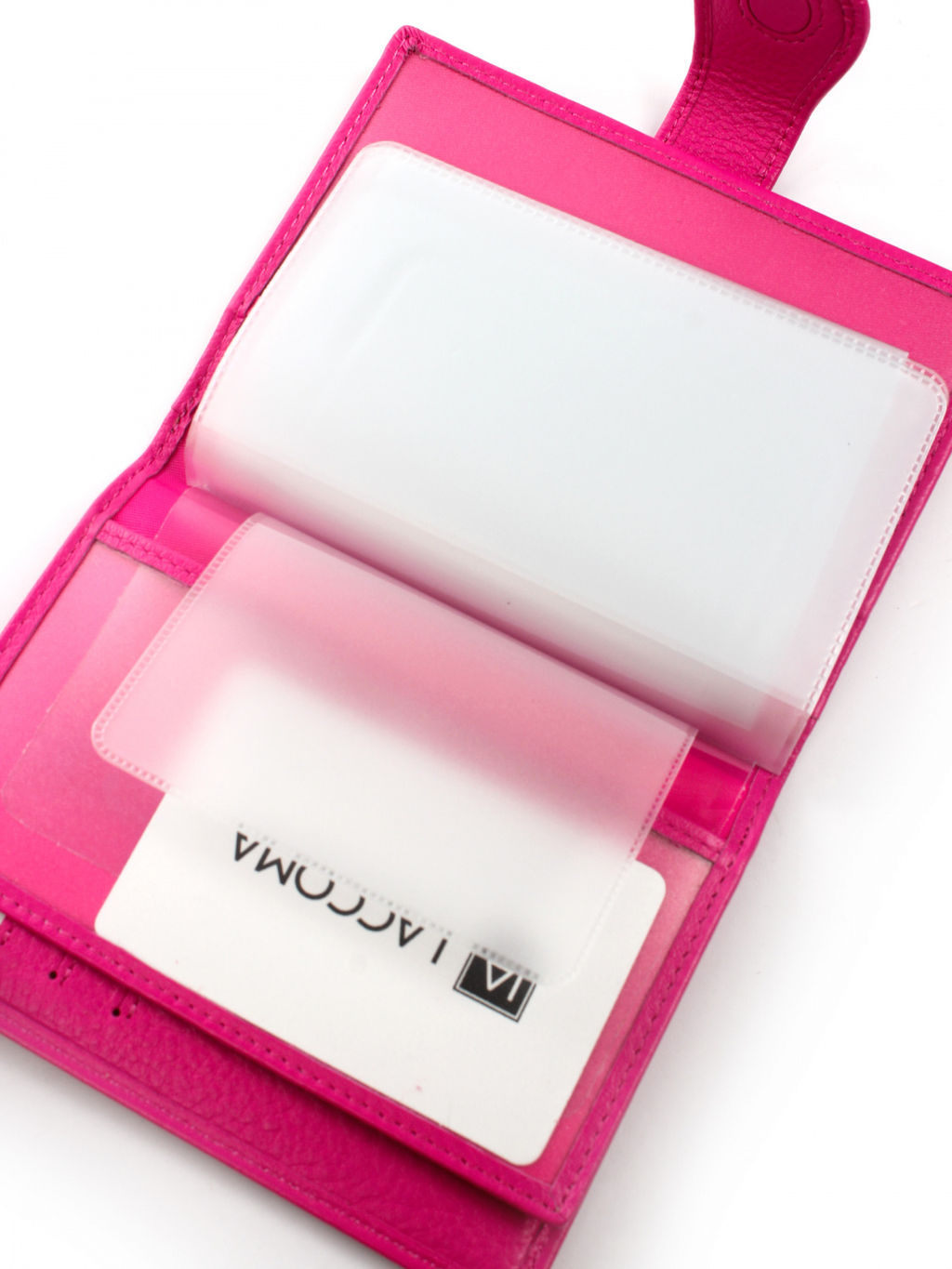 LACCOMA обложка для авто документов LA-3090-фуксия натуральная кожа  фото 5