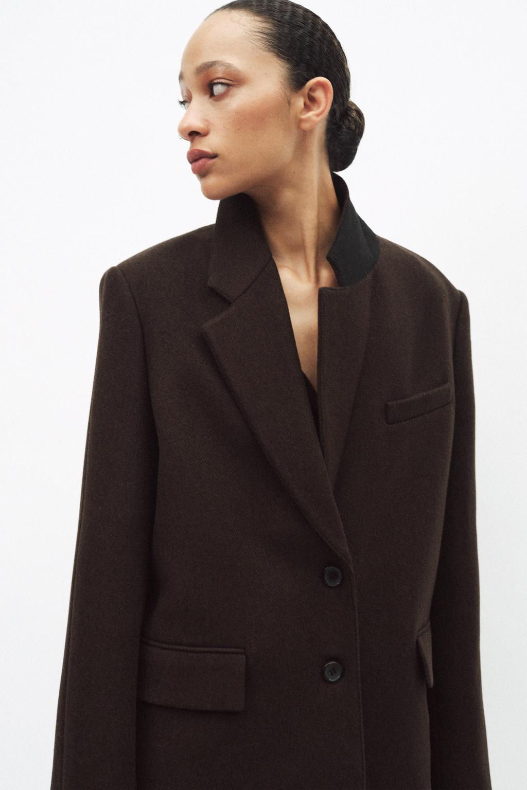 OVERSIZE WOOL BLAZER ZW COLLECTION - Zara фото 2