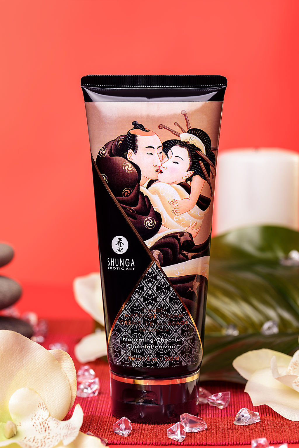 Массажный крем Shunga Intoxicating Chocolate, съедобный, шоколад, 200 мл