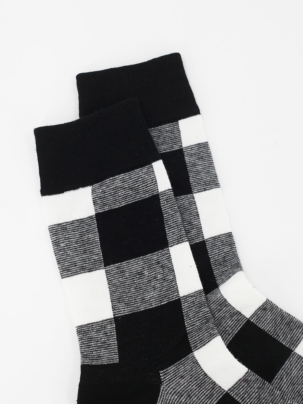 Носки р.35-40 Enjoy Клеточка Черно-Белая - Krumpy фото 2