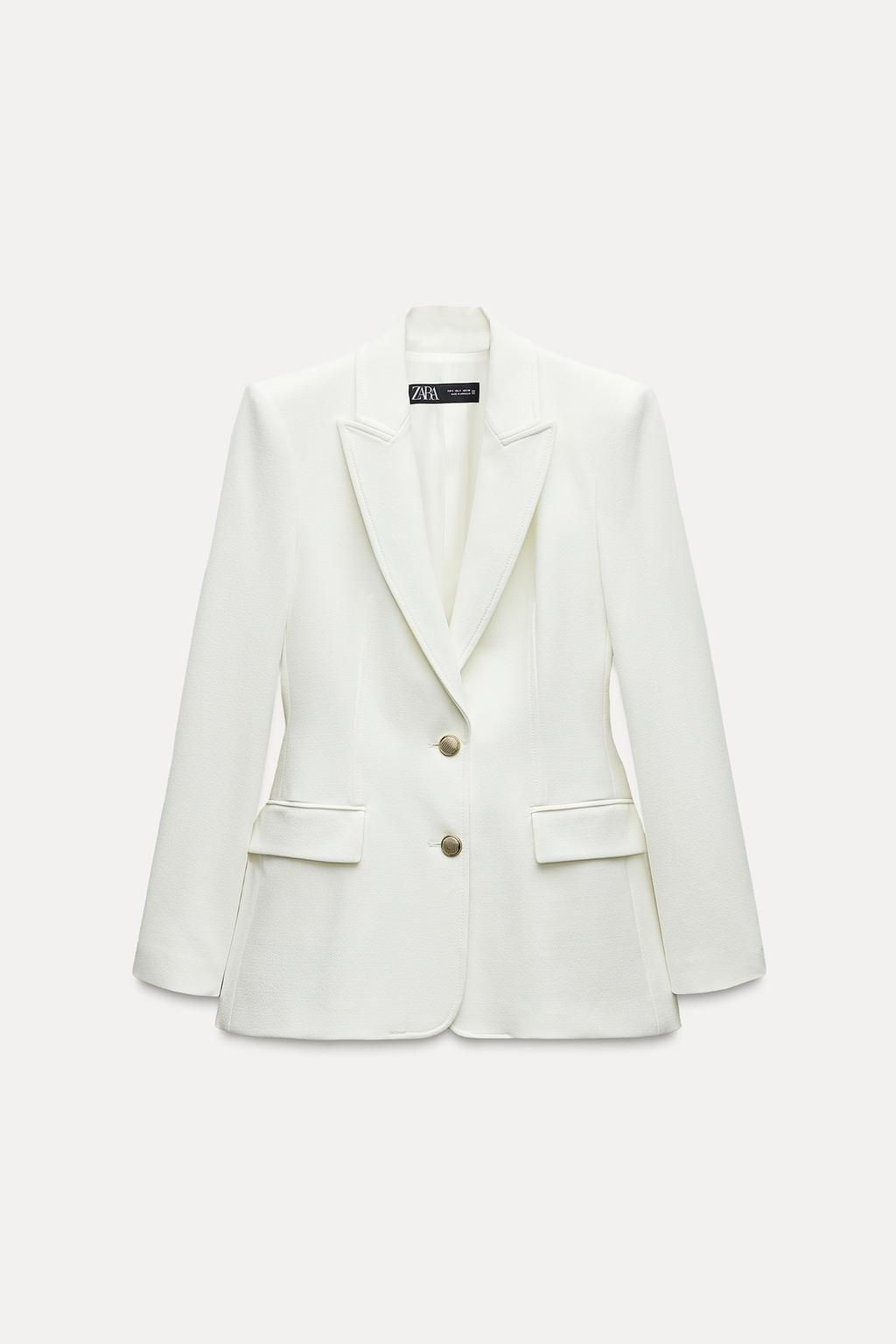 FITTED BLAZER WITH SHOULDER PADS - Zara фото 5