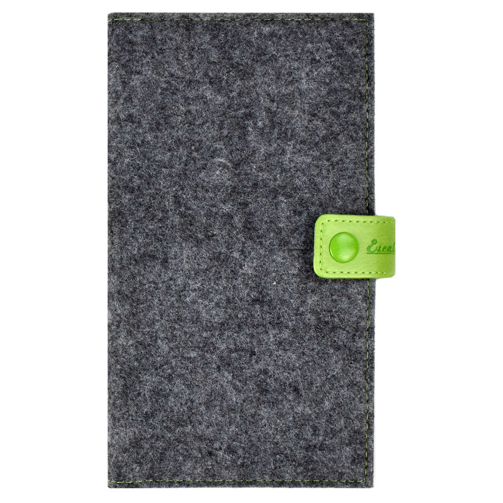 Органайзер-обложка д/путешествий арт.45282/30 ФЕТР ГРАФИТ.+ФЕТР САЛАТОВ.+САРИФ САЛАТОВ. (200х110мм, 2 осн. отделения, 4 ПВХ-кармана, застежка на кнопке, аппликация инд. ПЭТ-упак.)