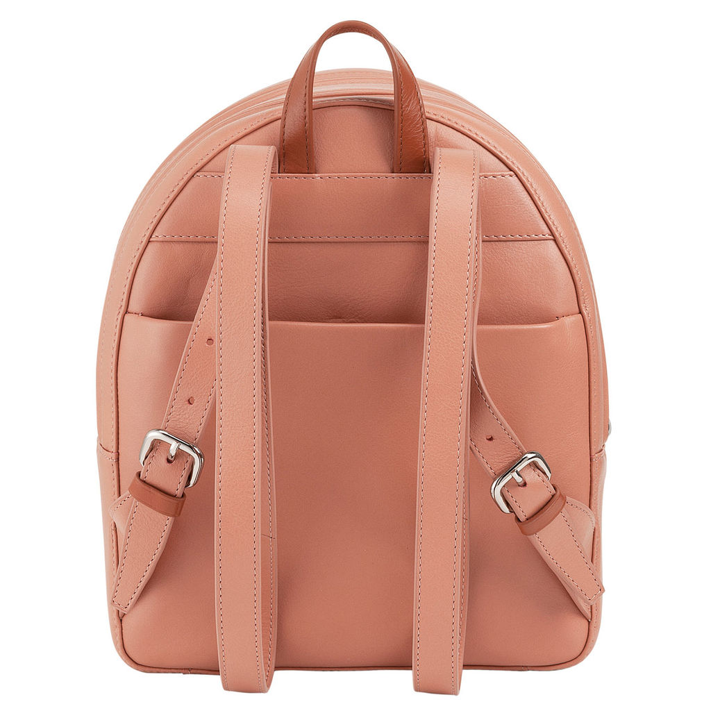Итальянский женский кожаный рюкзак DuDu Bags серии Favignana | розовый фламинго - Dudubags фото 3