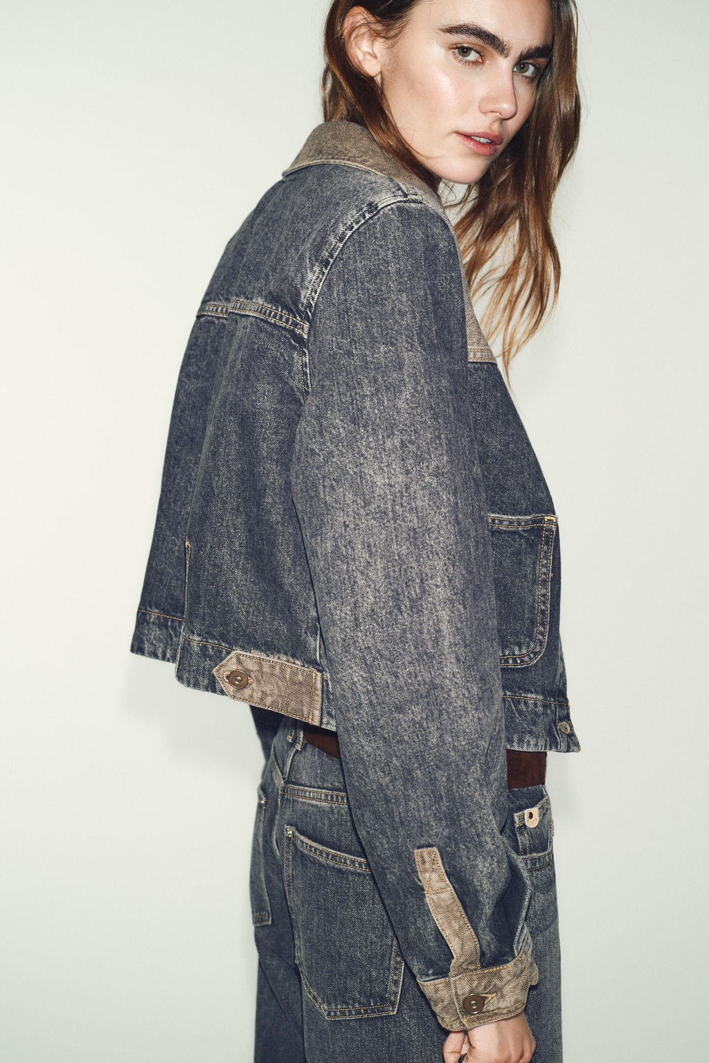 Z1975 COMBINED DENIM JACKET - Zara фото 16