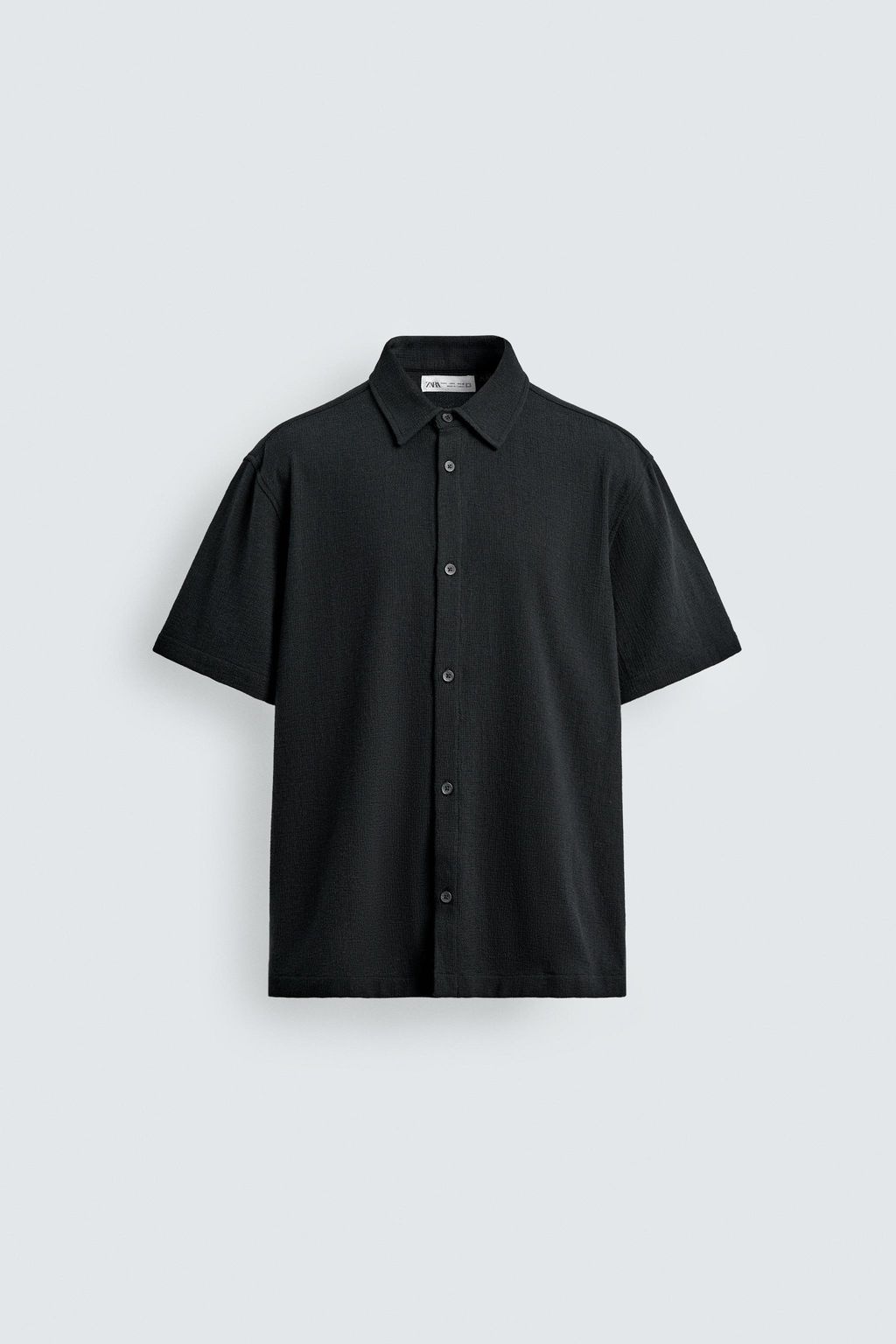 CAMISA ESTRUCTURA CONFORT / Negro - Zara фото 6