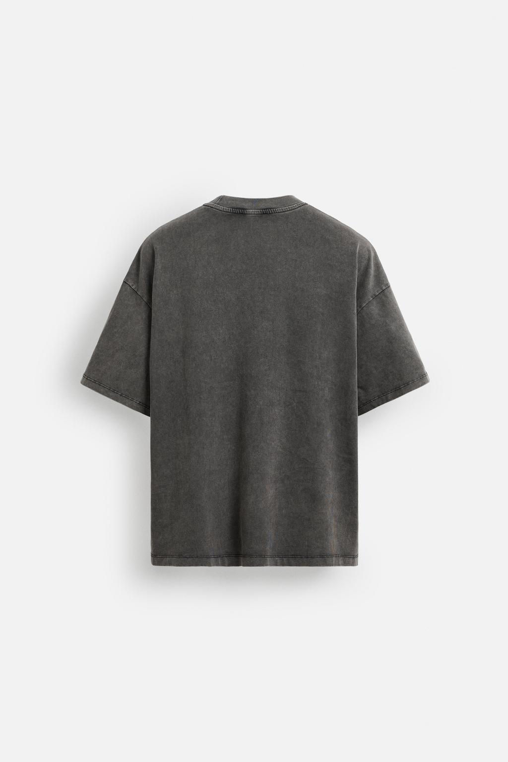 WASHED PATCH T-SHIRT - Zara фото 9