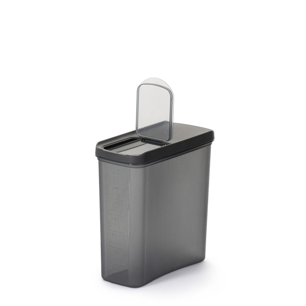 Цена за 2 шт. Емкость для сыпучих продуктов "Лайн" 2л (графитовый) М9006