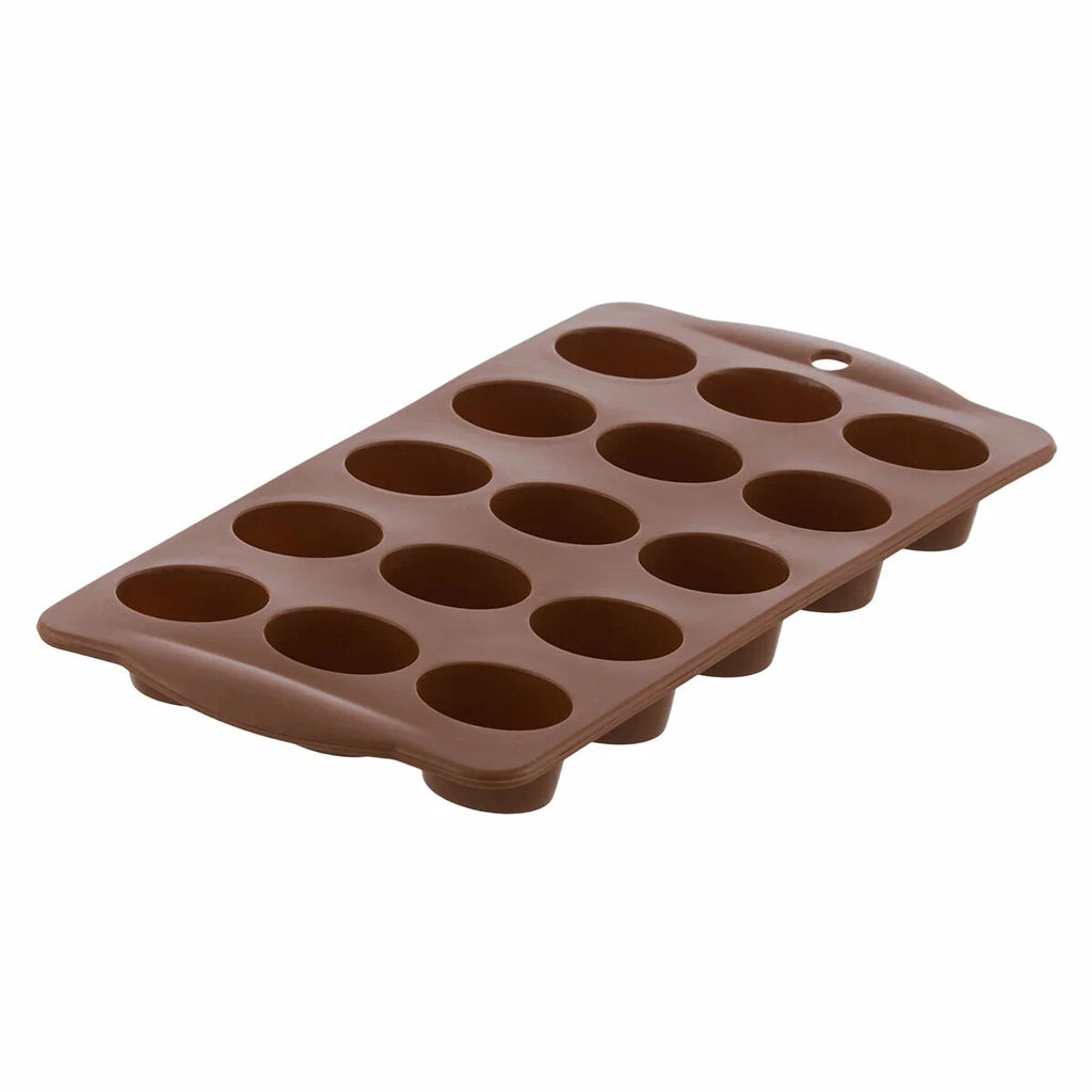52276 GIPFEL Форма для отливки шоколадных фигур DELIZIA, 15 ячеек, 21х10,5х1,8см, силикон - Werner фото 2