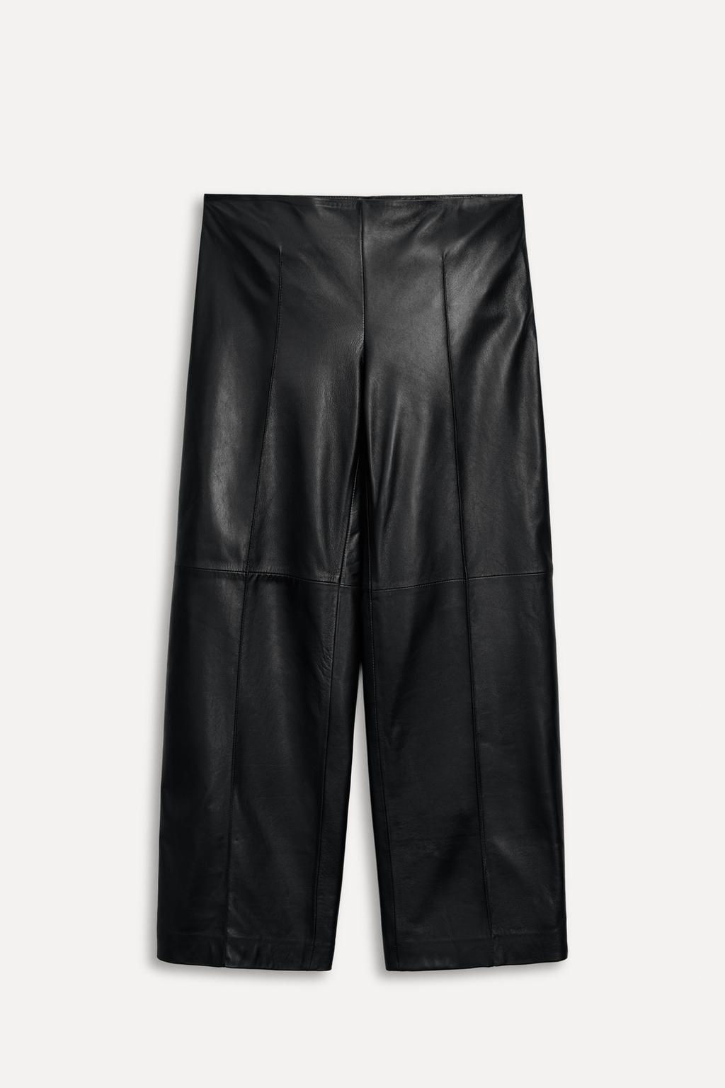 LEATHER TROUSERS WITH SEAM DETAIL 50TH ANNIVERSARY - Zara фото 3
