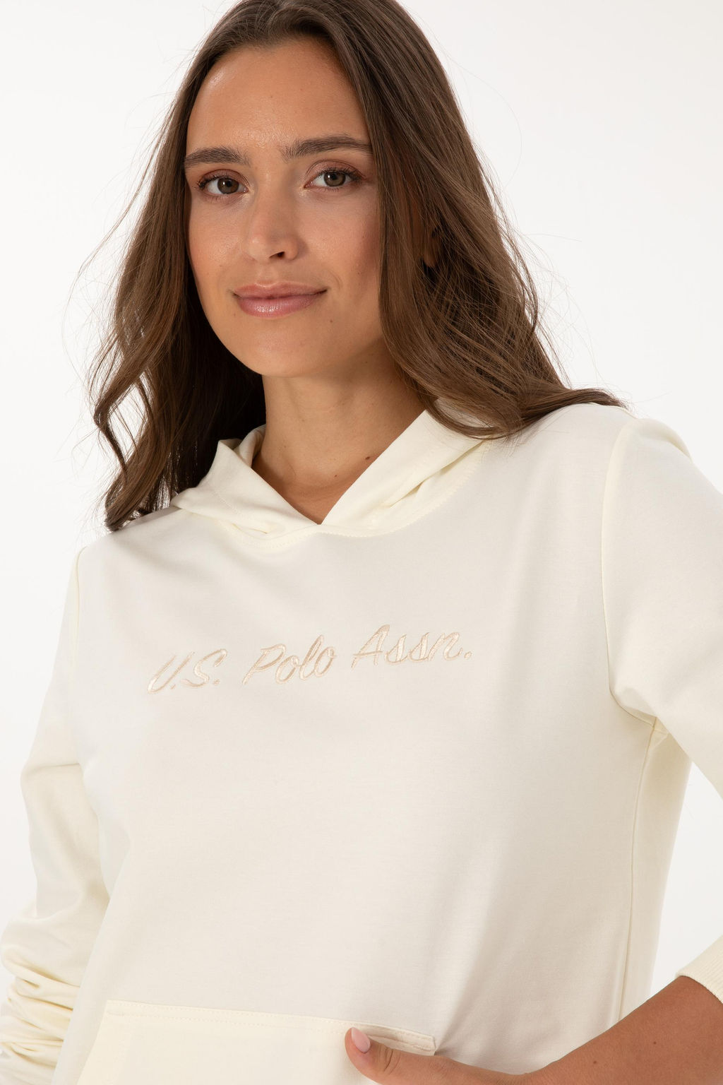 Kad_n BEYAZ Sweatshirt Sepette S_rpriz _ndirim - U.s. polo assn фото 2