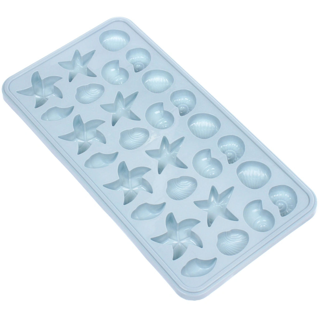 Цена за 2 шт. Форма для льда пластиковая "Морской мир" 15*28см, цвета микс