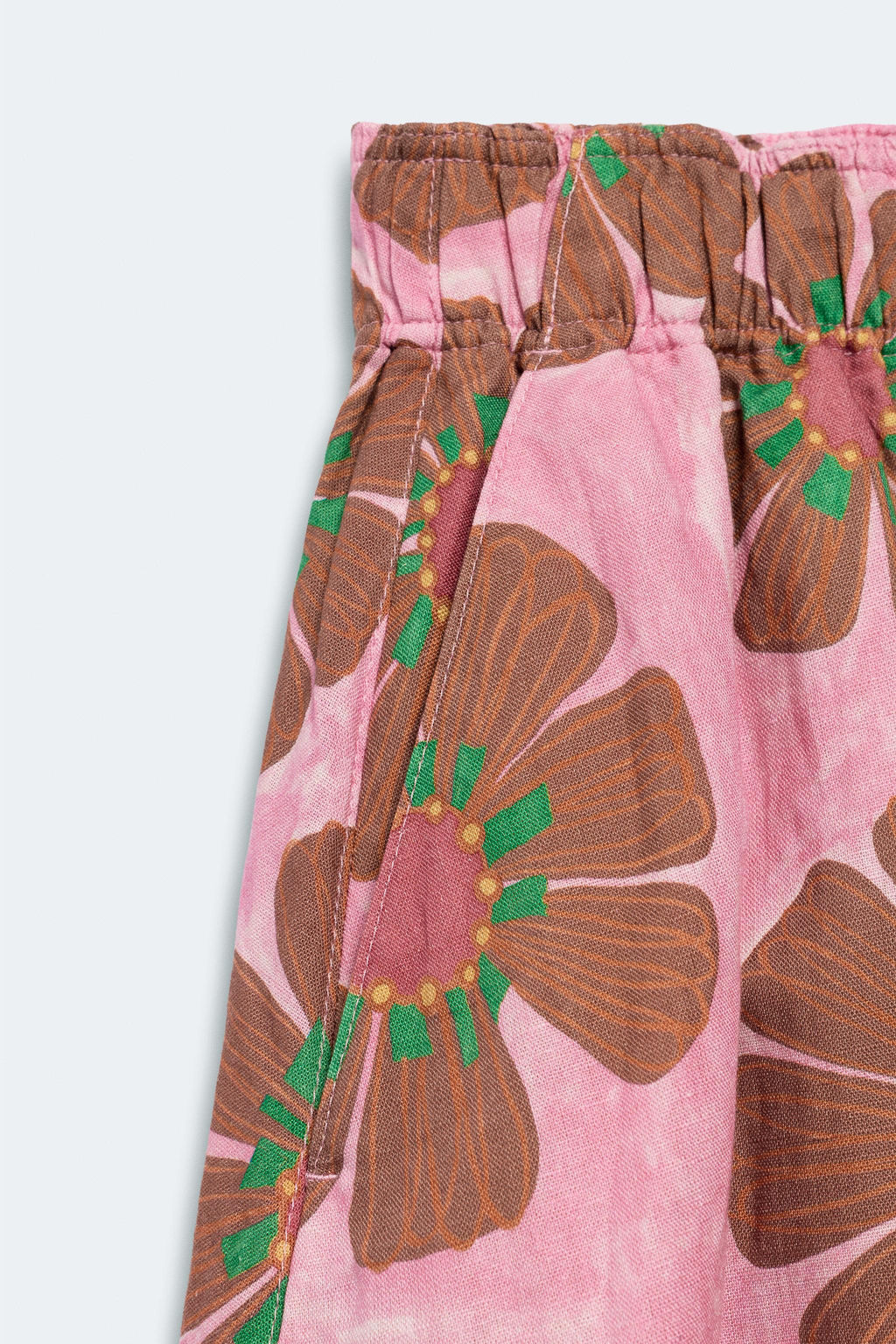 FALDA MIDI FLORES CON LINO LIMITED EDITION / Estampado - Zara фото 8