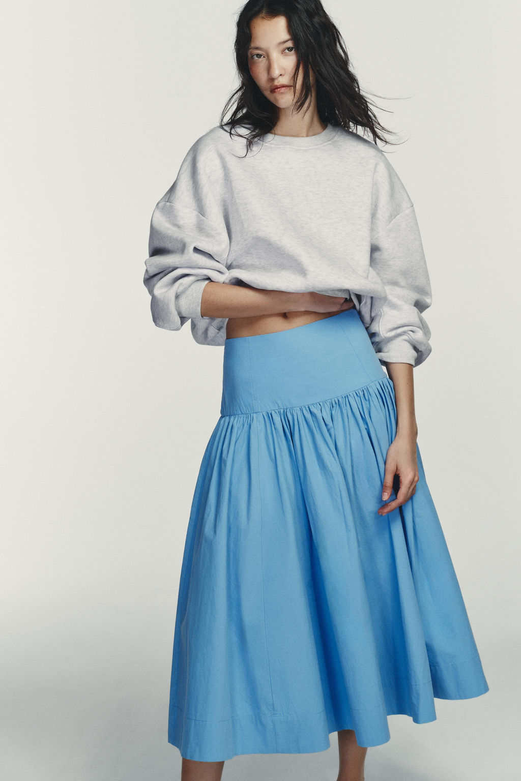 VOLUMINOUS MIDI SKIRT - Zara фото 10