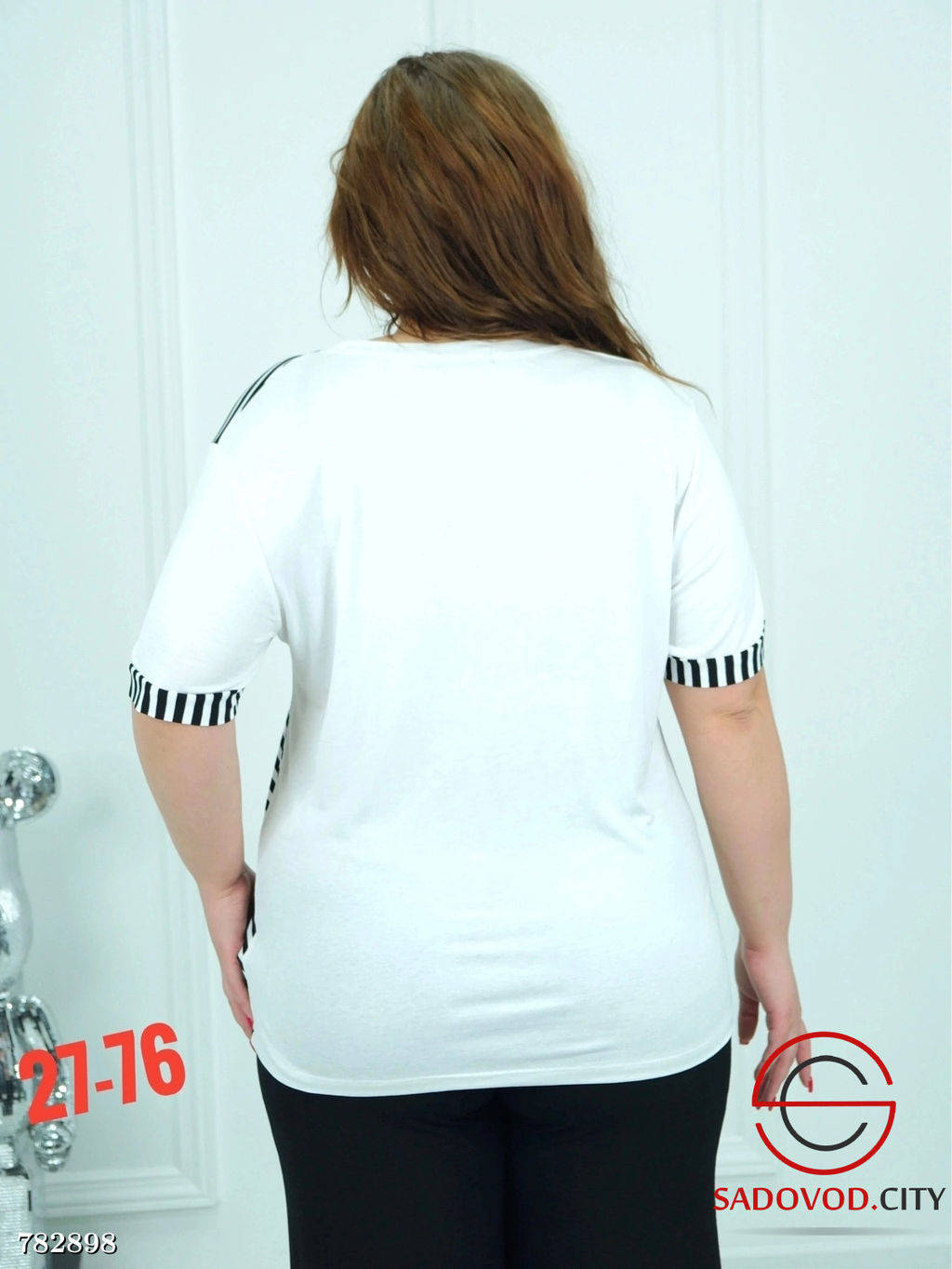 Женская футболка в полоску - Bruno фото 2