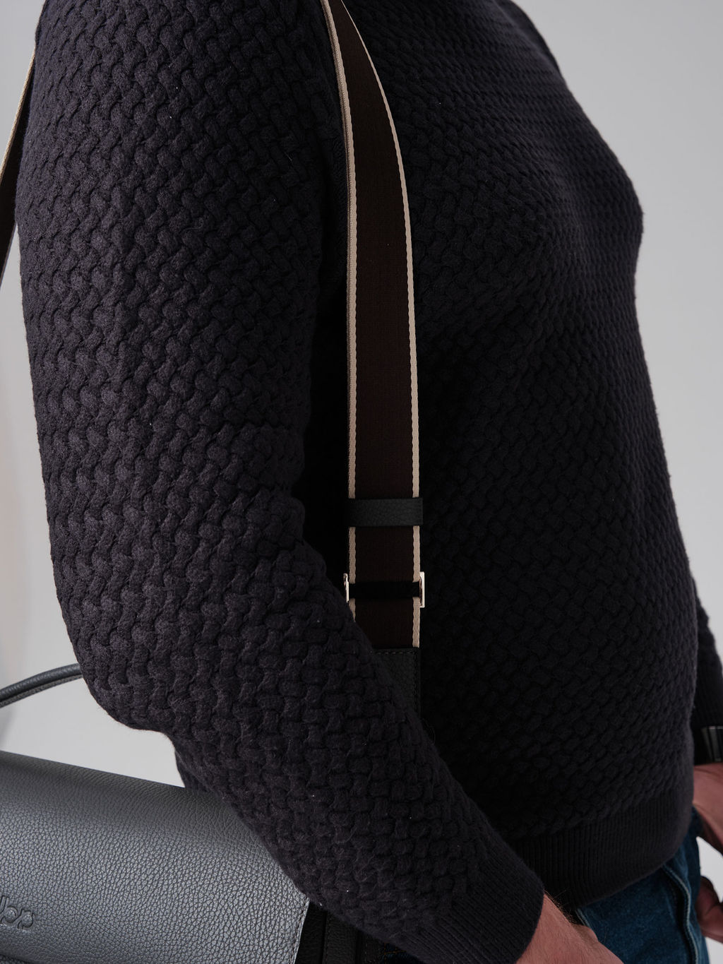 Мужская кожаная сумка Levi DBR 7115 темный лес  фото 7