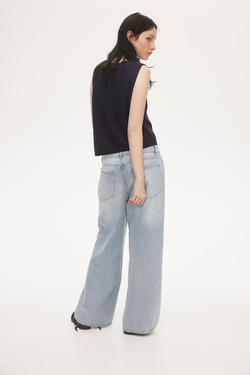 Baggy Wide Low Jeans - H&m фото 3
