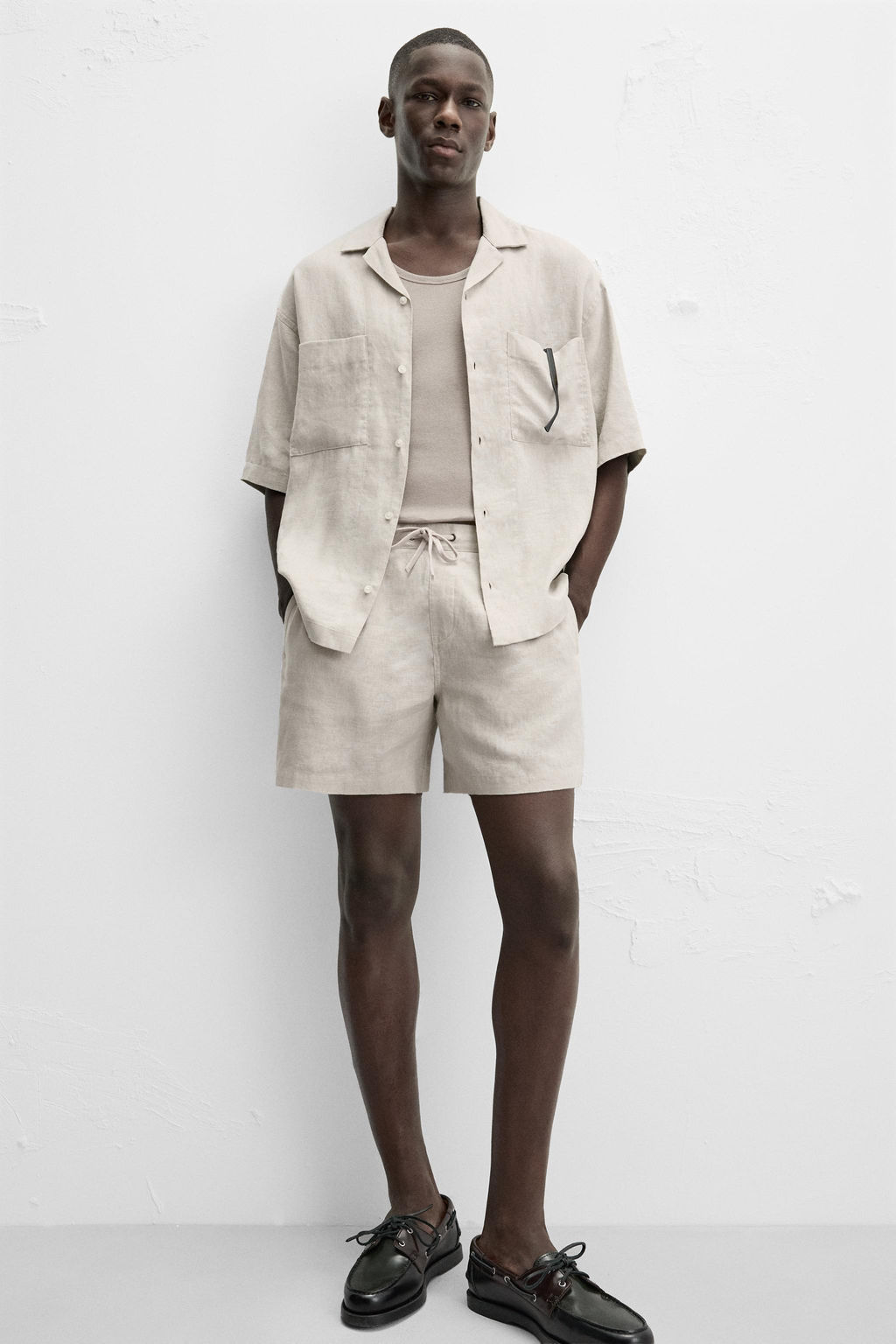 100% LINEN BERMUDA SHORTS - Zara фото 5