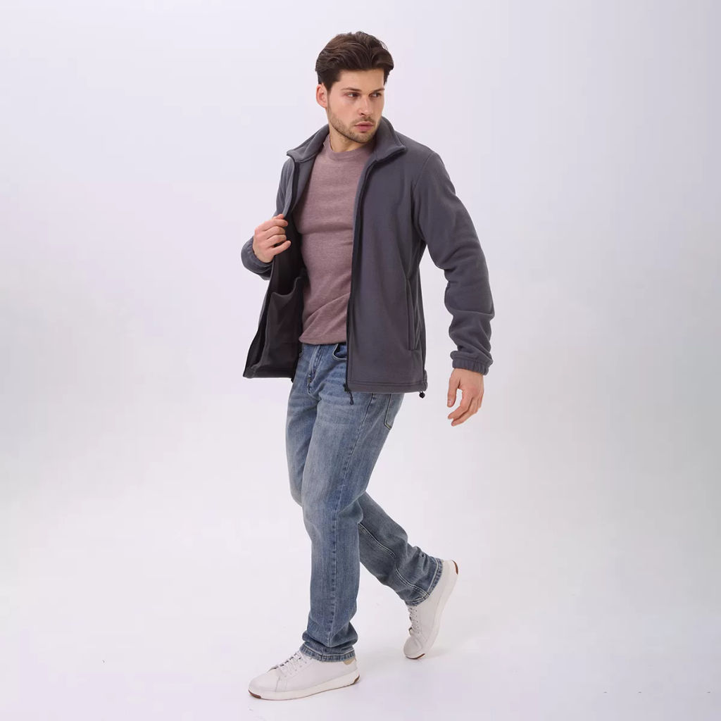 RODOS Толстовка на молнии мужская флис М-321 Синий  фото 19