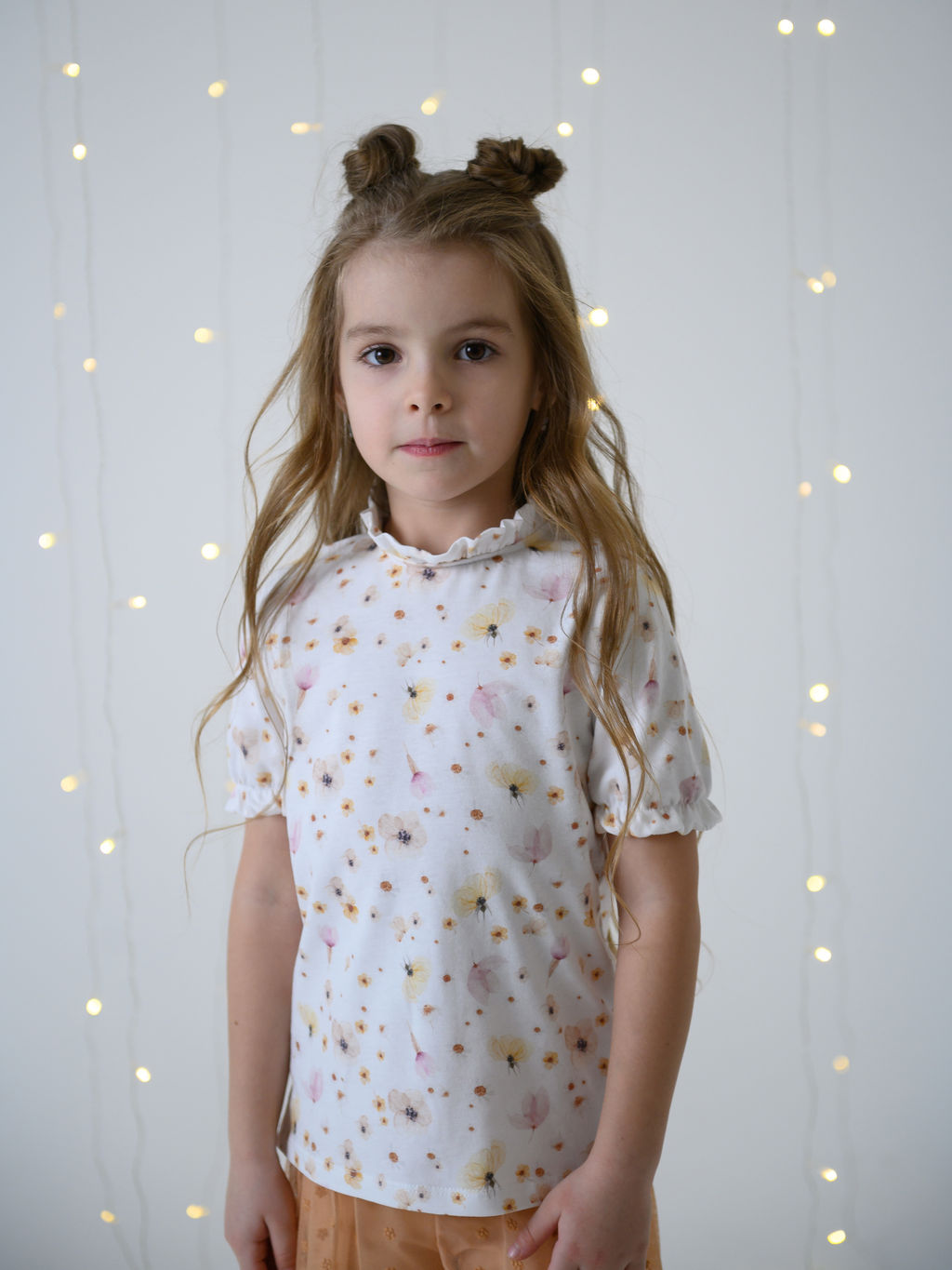 Футболка для девочки 2шт., сер/бел - Lesi kids фото 27