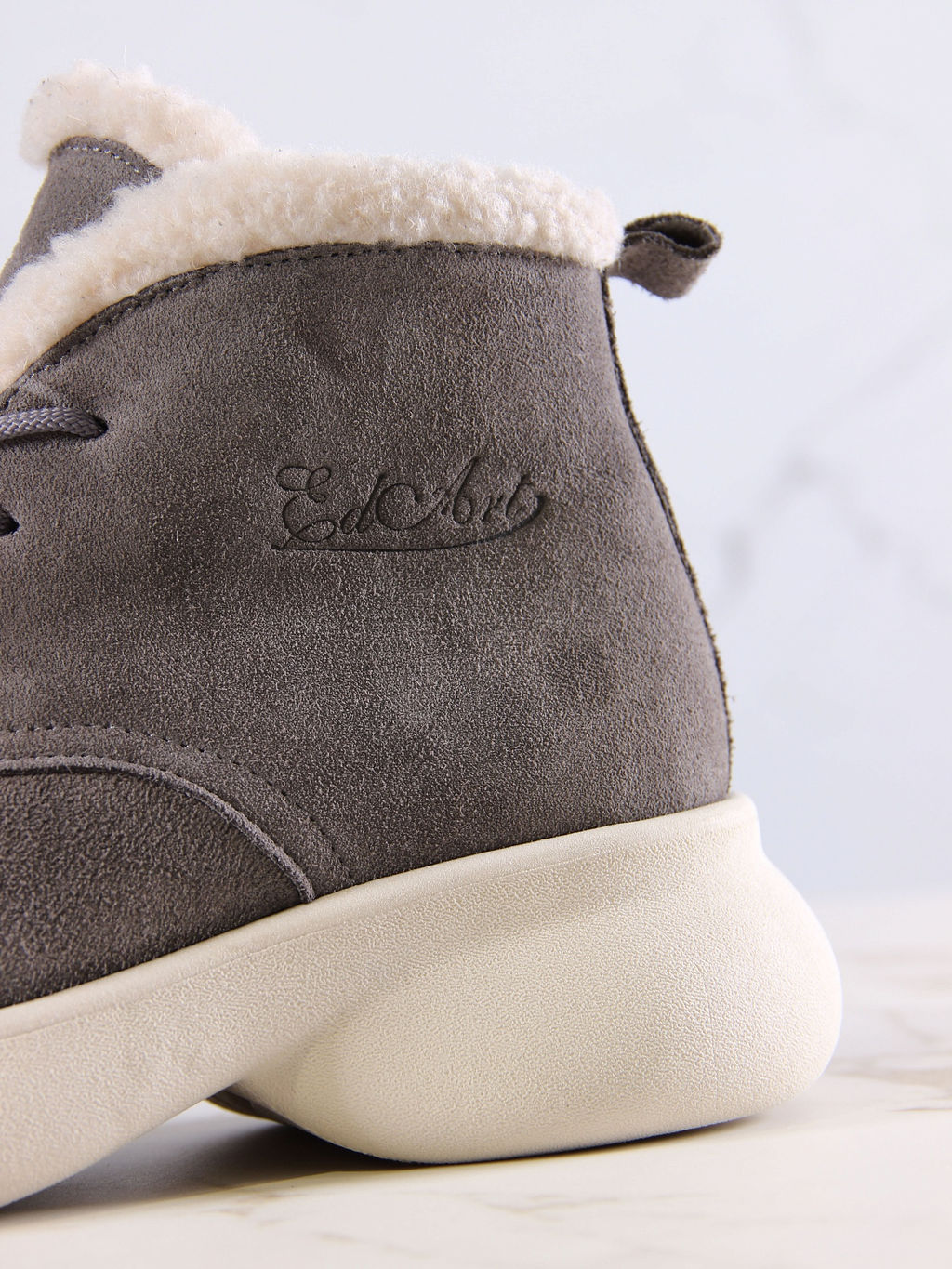 Ботинки 308.927be.Серый замок замша з/мех