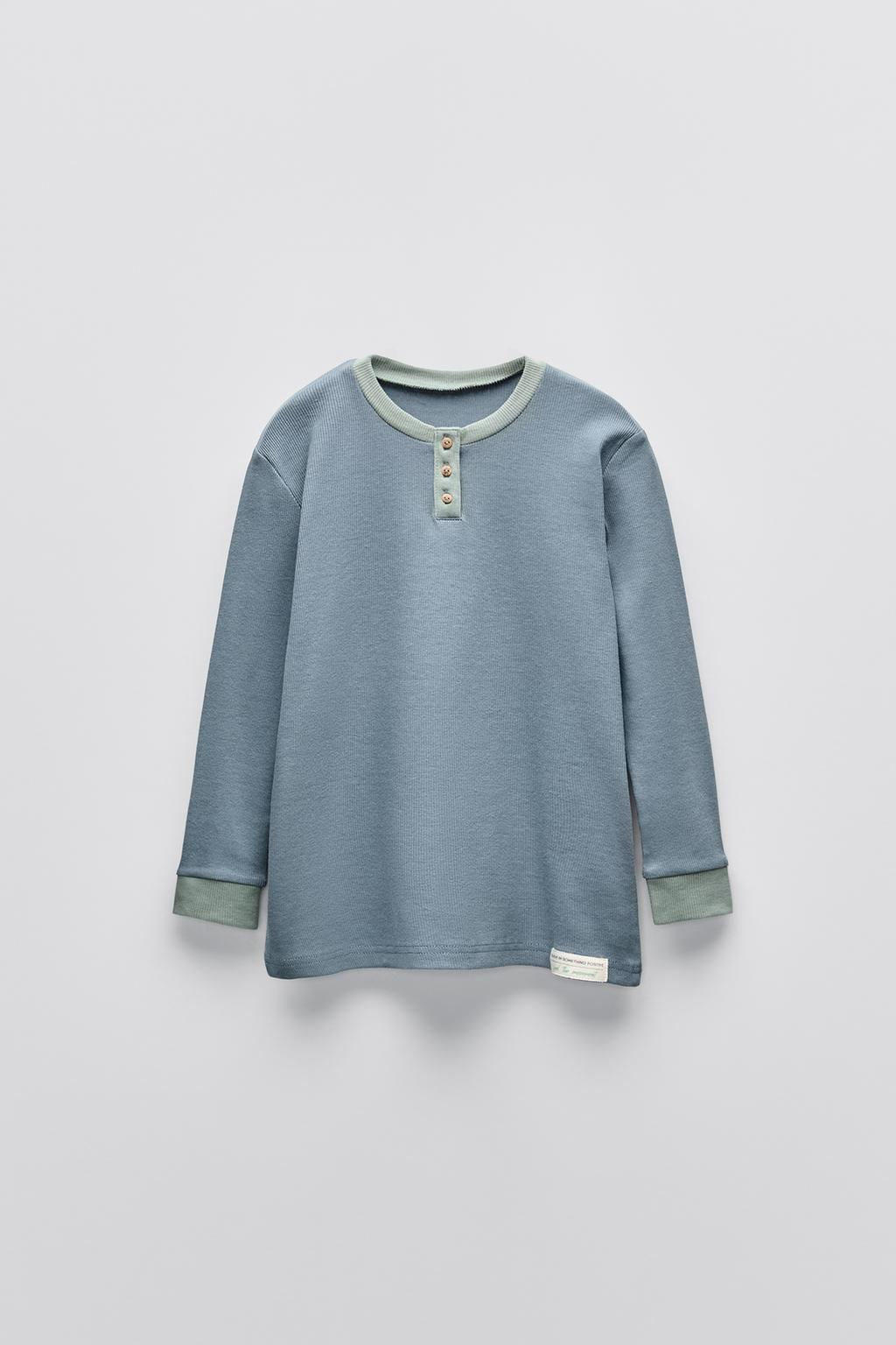 6-14 YEARS/ PLAIN HENLEY PYJAMAS - Zara фото 10