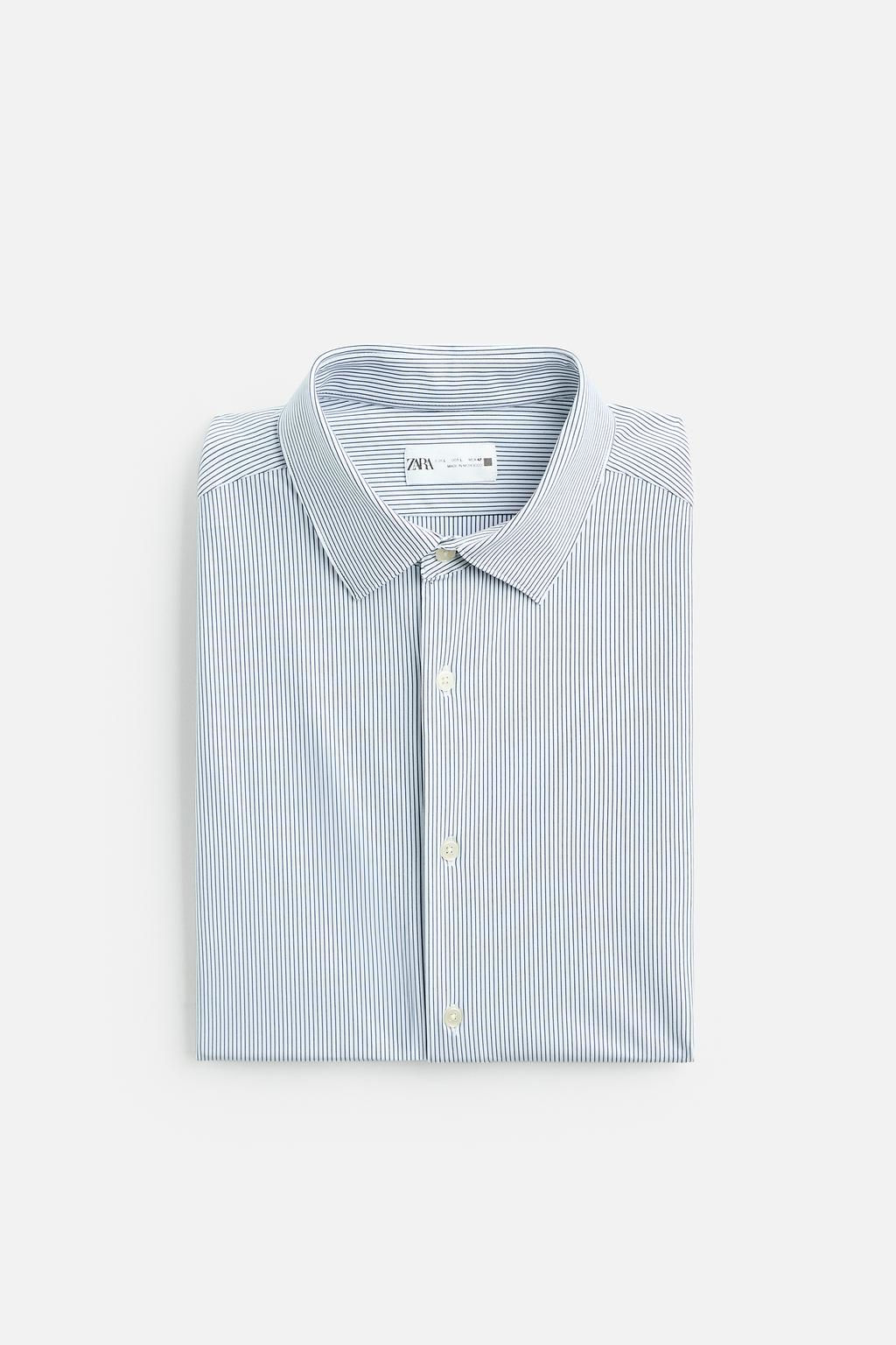 STRIPED STRETCHY SHIRT - Zara фото 9