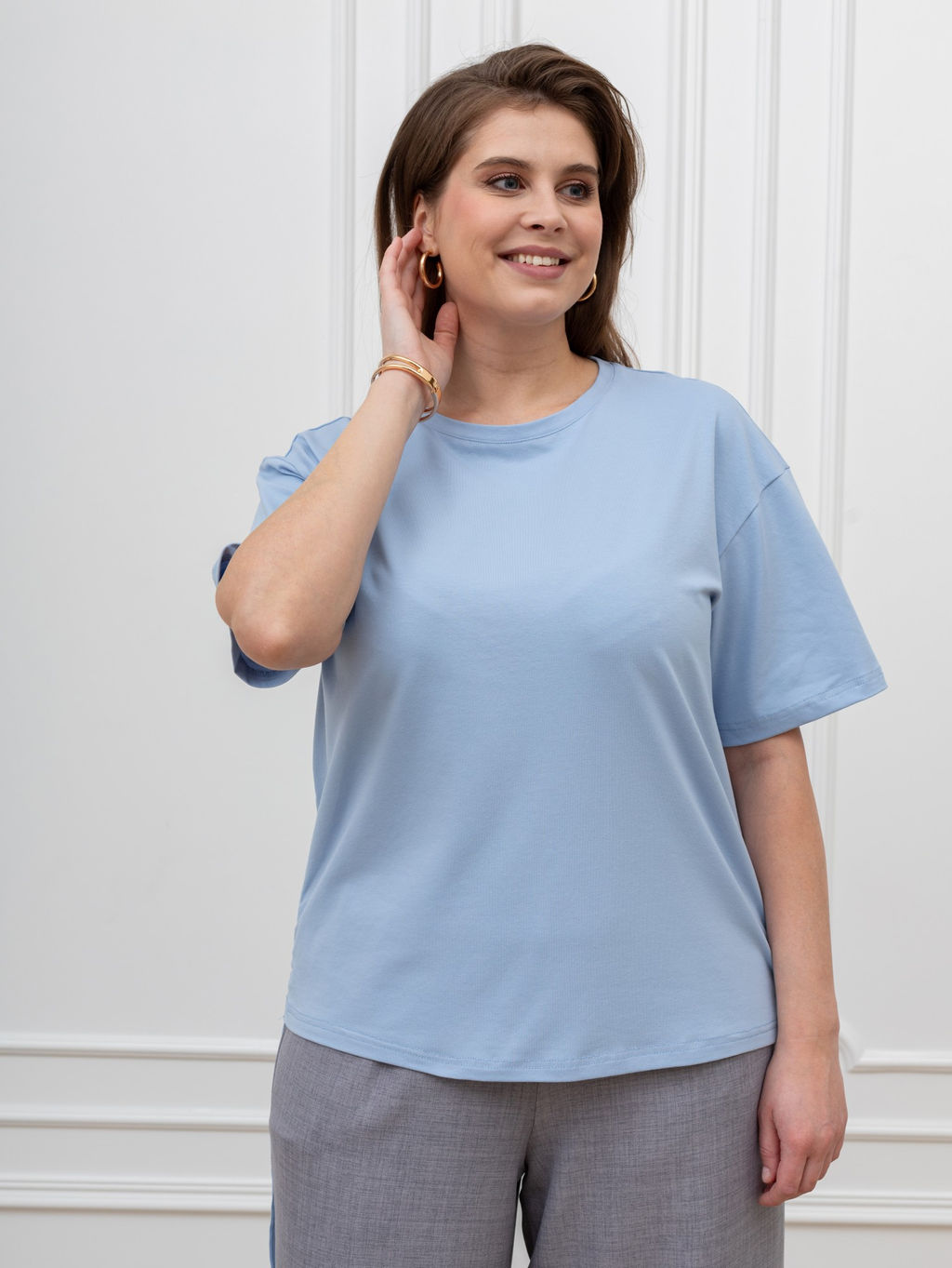 Футболка Искра-1 из хлопка с лайкрой - Виотекс фото 6