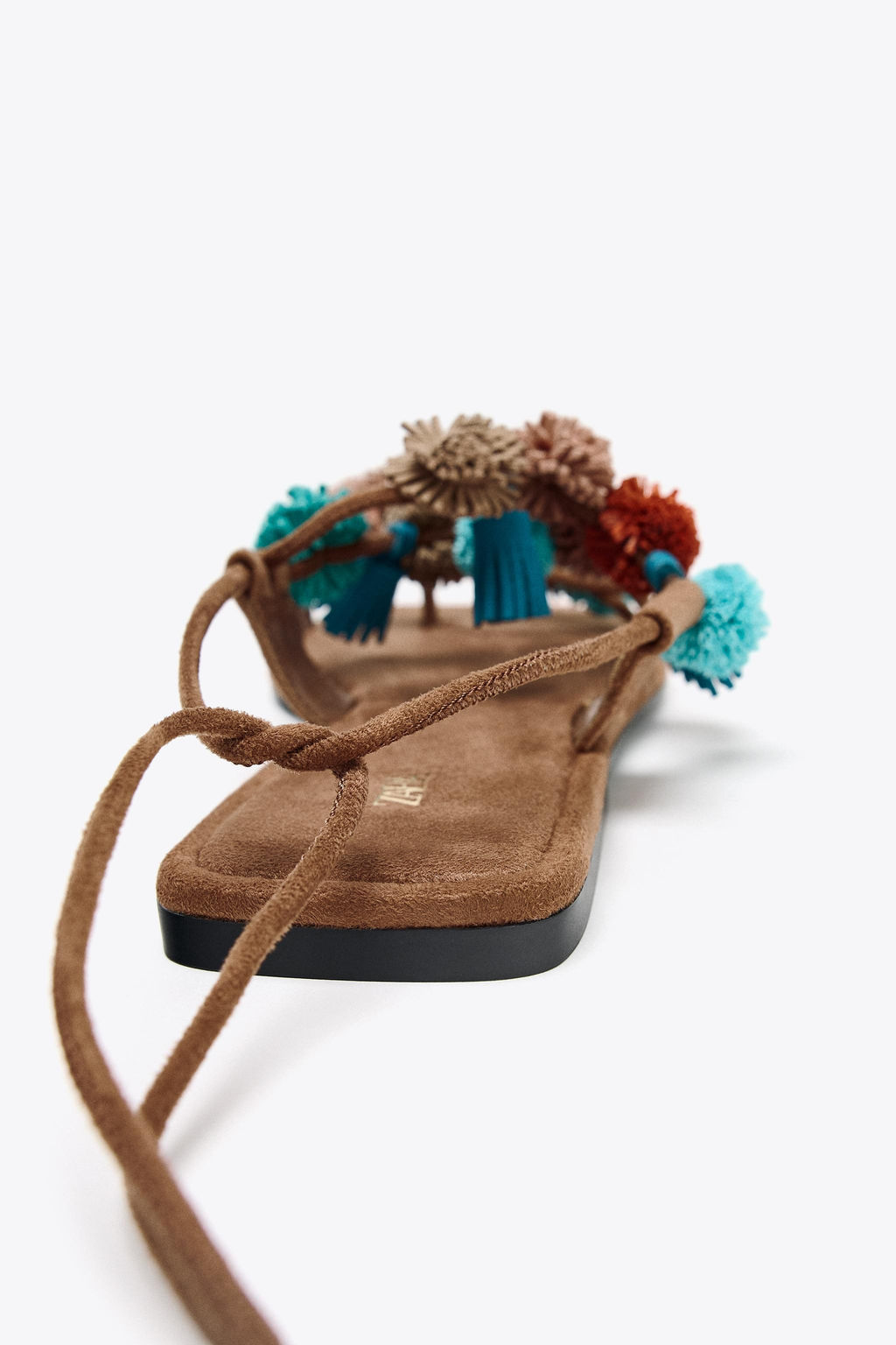 BEADED STRAPPY SANDALS - Zara фото 10