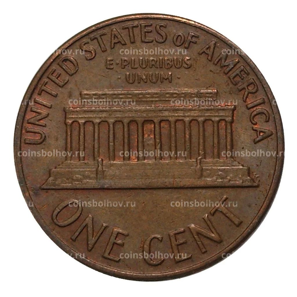 Монета 1 цент 1969 года D