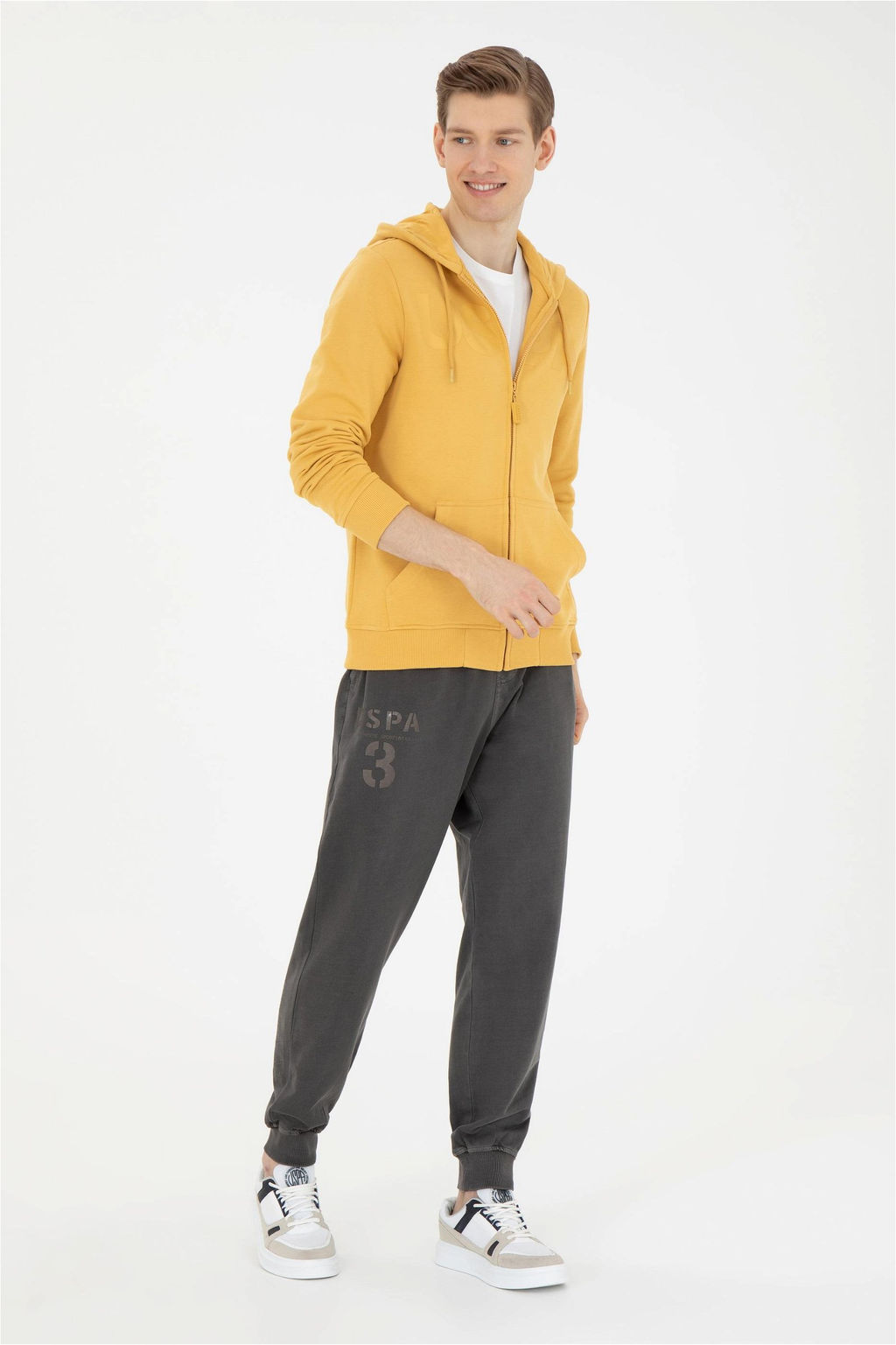 Мужские спортивные штаны антрацитового цвета - U.s. polo assn фото 3