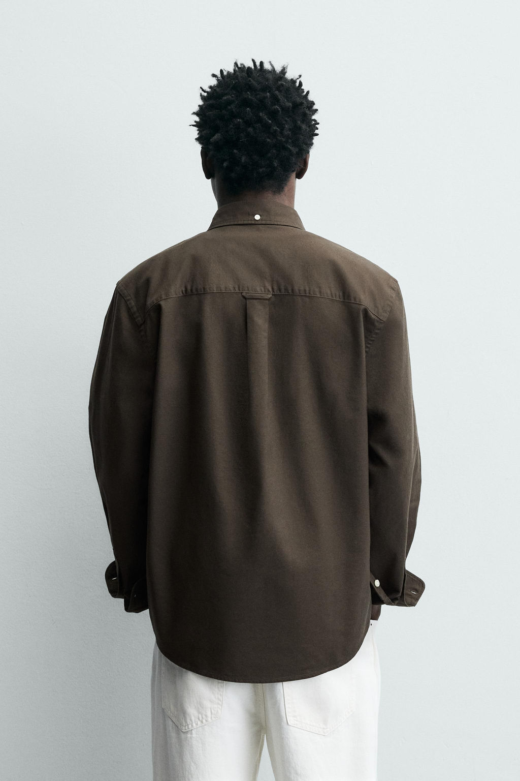CAMISA ESTRUCTURA OXFORD / Marr?n - Zara фото 3