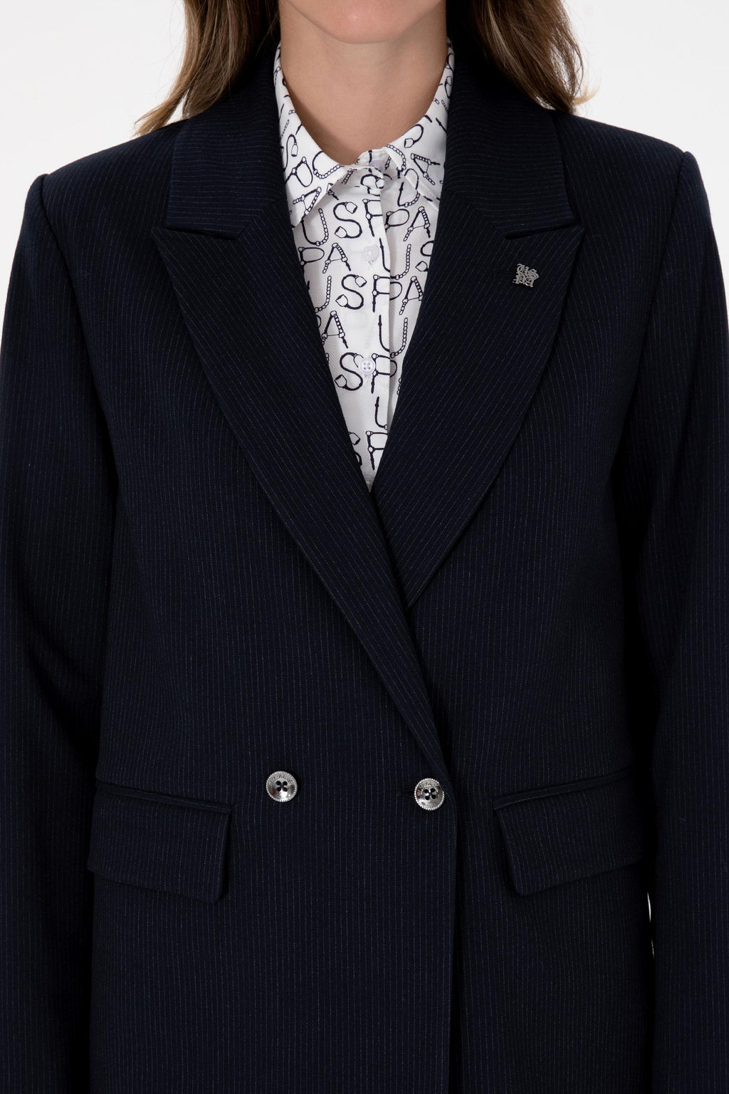 Kad_n Lacivert _izgili Ceket Sepette S_rpriz _ndirim - U.s. polo assn фото 6