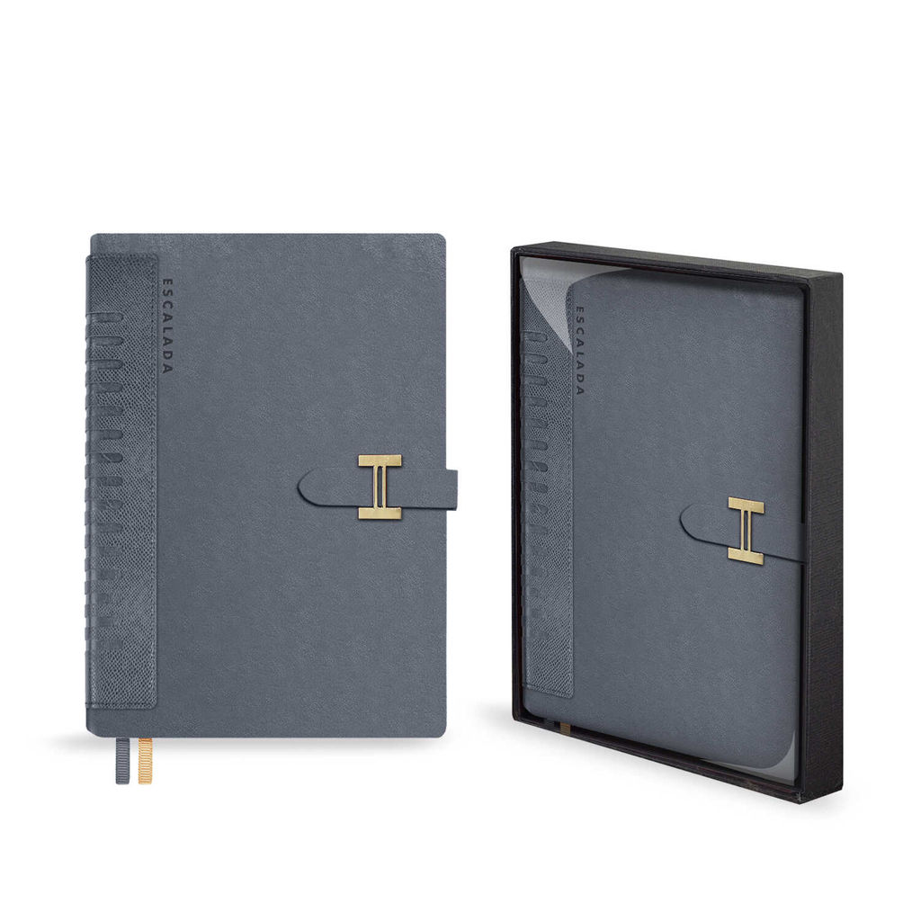 Ежедневник недатированный ESCALADA, А5+, 160 л., арт. 70579/ 10 ПРИСТИН СЕРЫЙ
