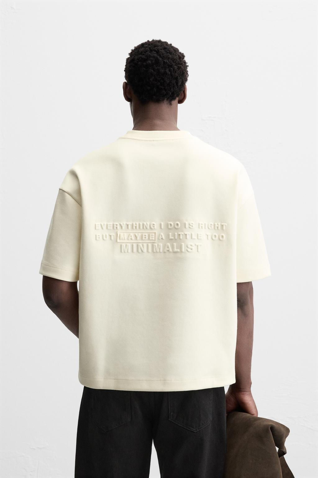 EMBOSSED PRINT T-SHIRT - Zara фото 3