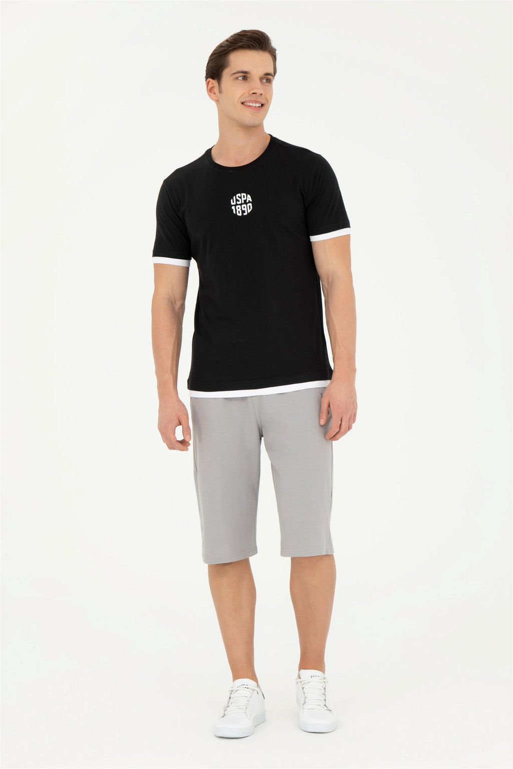 Мужская черная футболка - U.s. polo assn фото 4