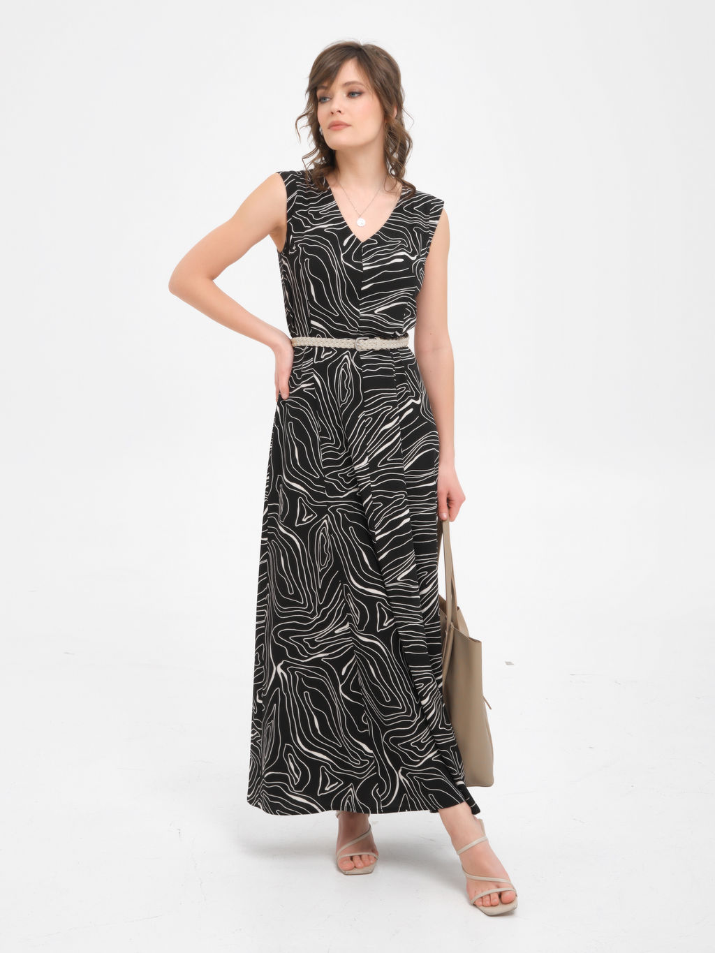 Платье с принтом - Stilla фото 3