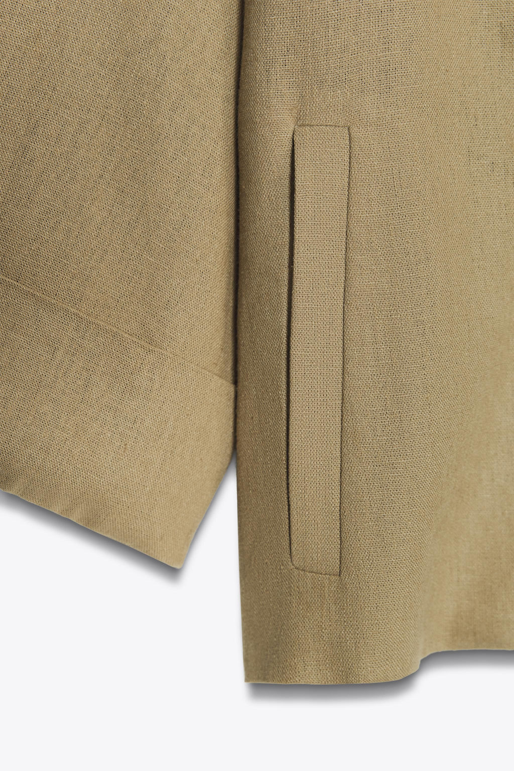 CROPPED DOUBLE-BREASTED LINEN BLEND BLAZER - Zara фото 8
