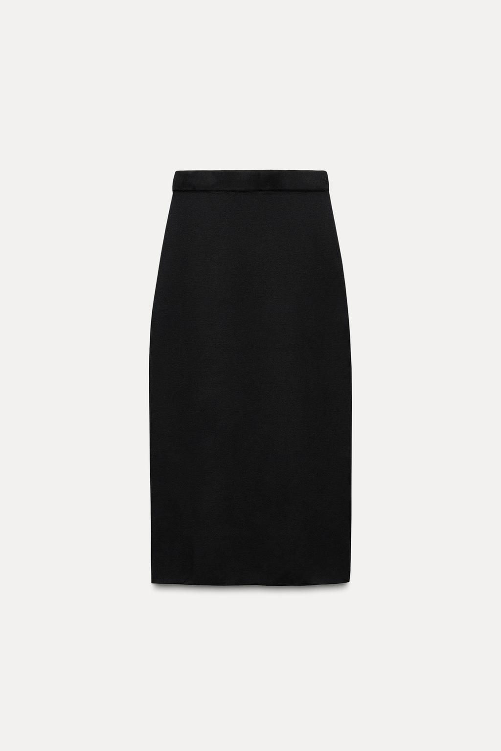 PLAIN KNIT MIDI SKIRT - Zara фото 11