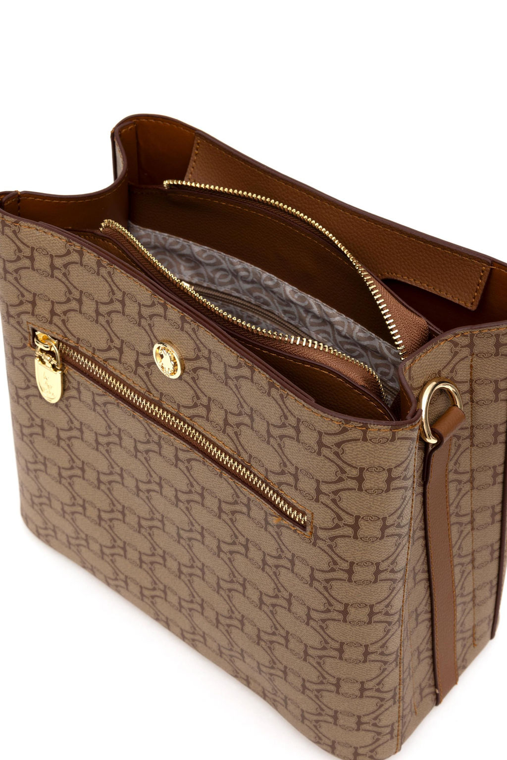 Женская темно-бежевая сумка - U.s. polo assn фото 5