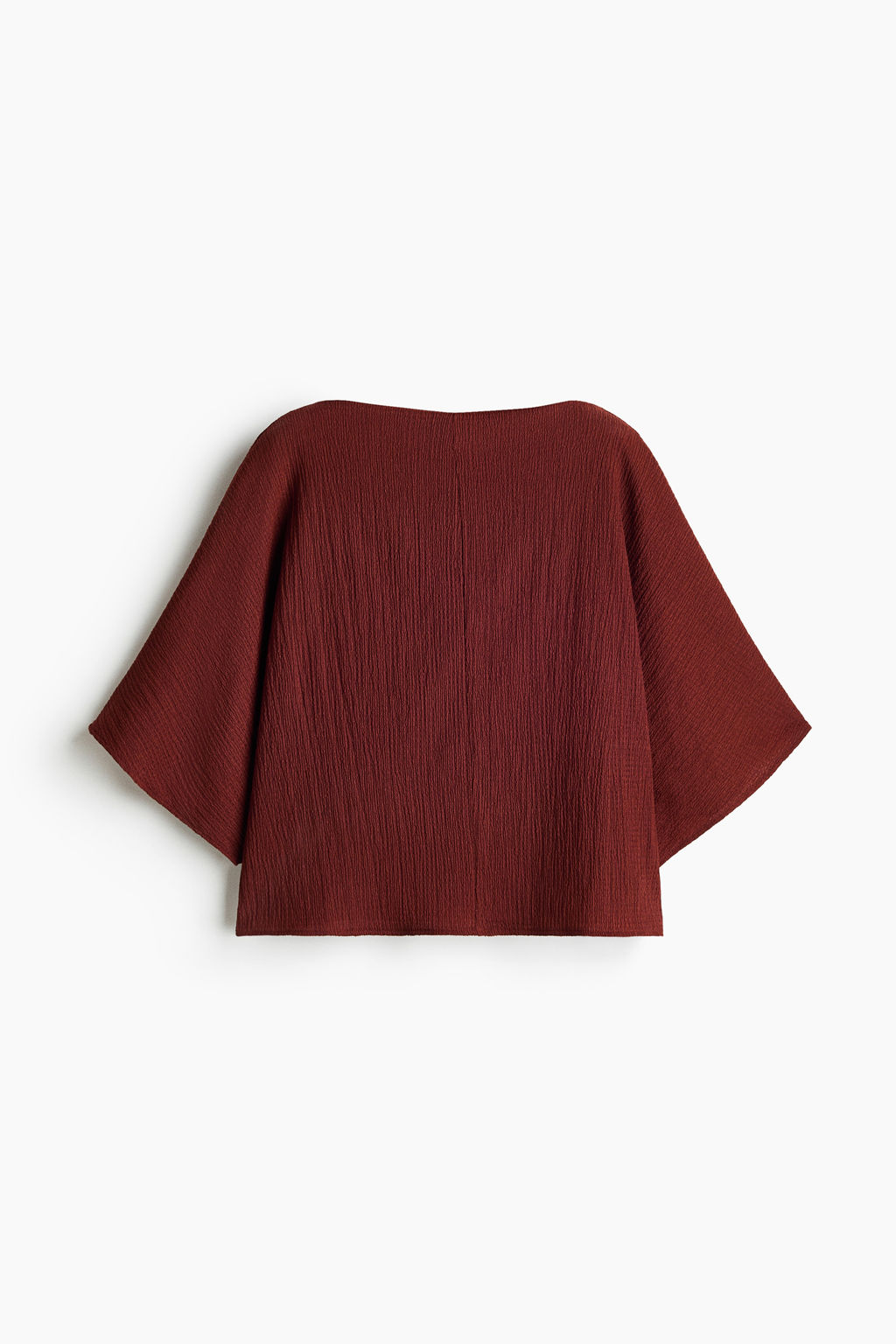 Top efecto arrugado con escote barco - H&m фото 3