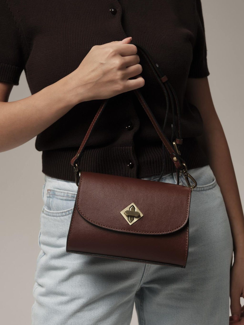 Сумка на плечо Deboro 31033 нельсон/рыжий