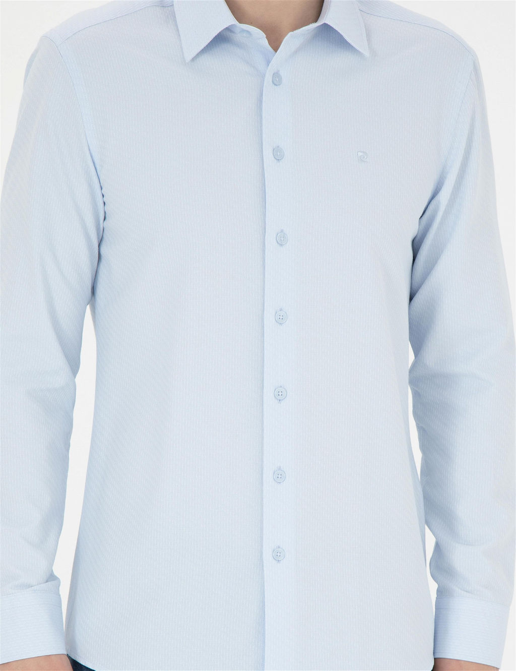 A__k Mavi Slim Fit Uzun Kollu G_mlek - Pierre cardin фото 6