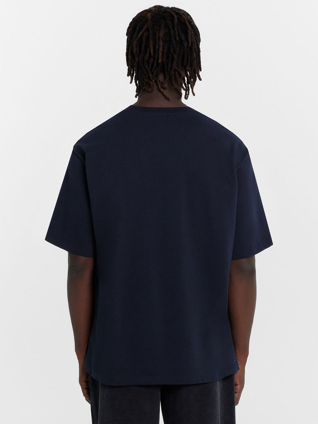 Футболка мужская синяя со снеговиком неви +печать 111772 - Mark formelle фото 4