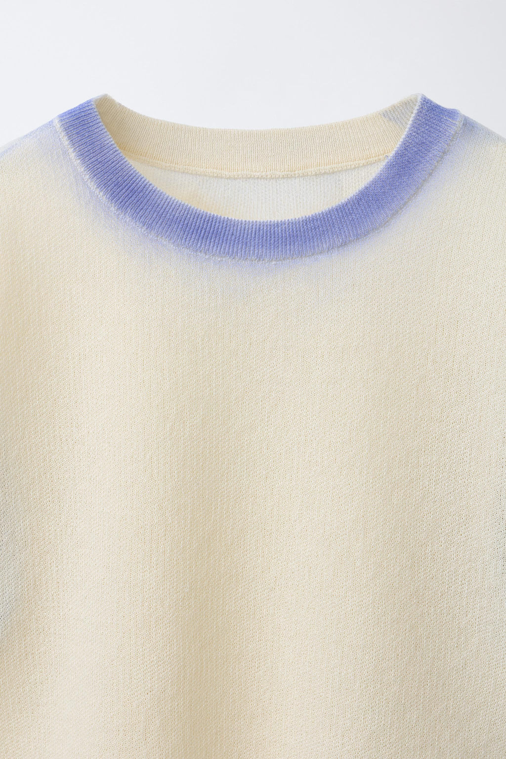 SHORT SLEEVE JUMPER WITH TIE DYE TRIMS - Zara фото 3