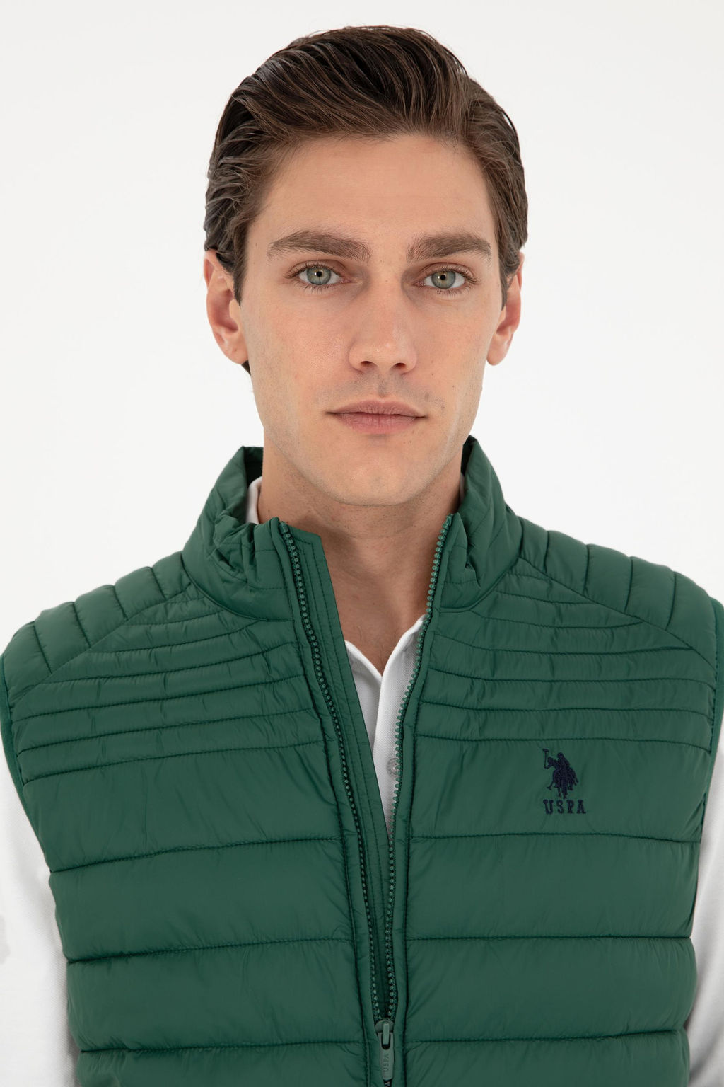Мужской темно-зеленый жилет - U.s. polo assn фото 2