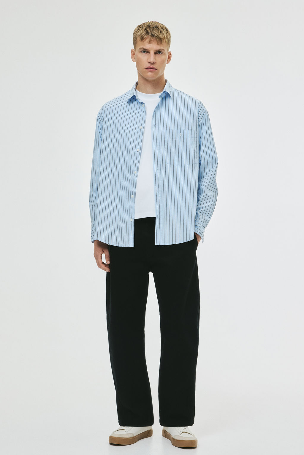 Camisa de popelina Loose Fit - H&m фото 3