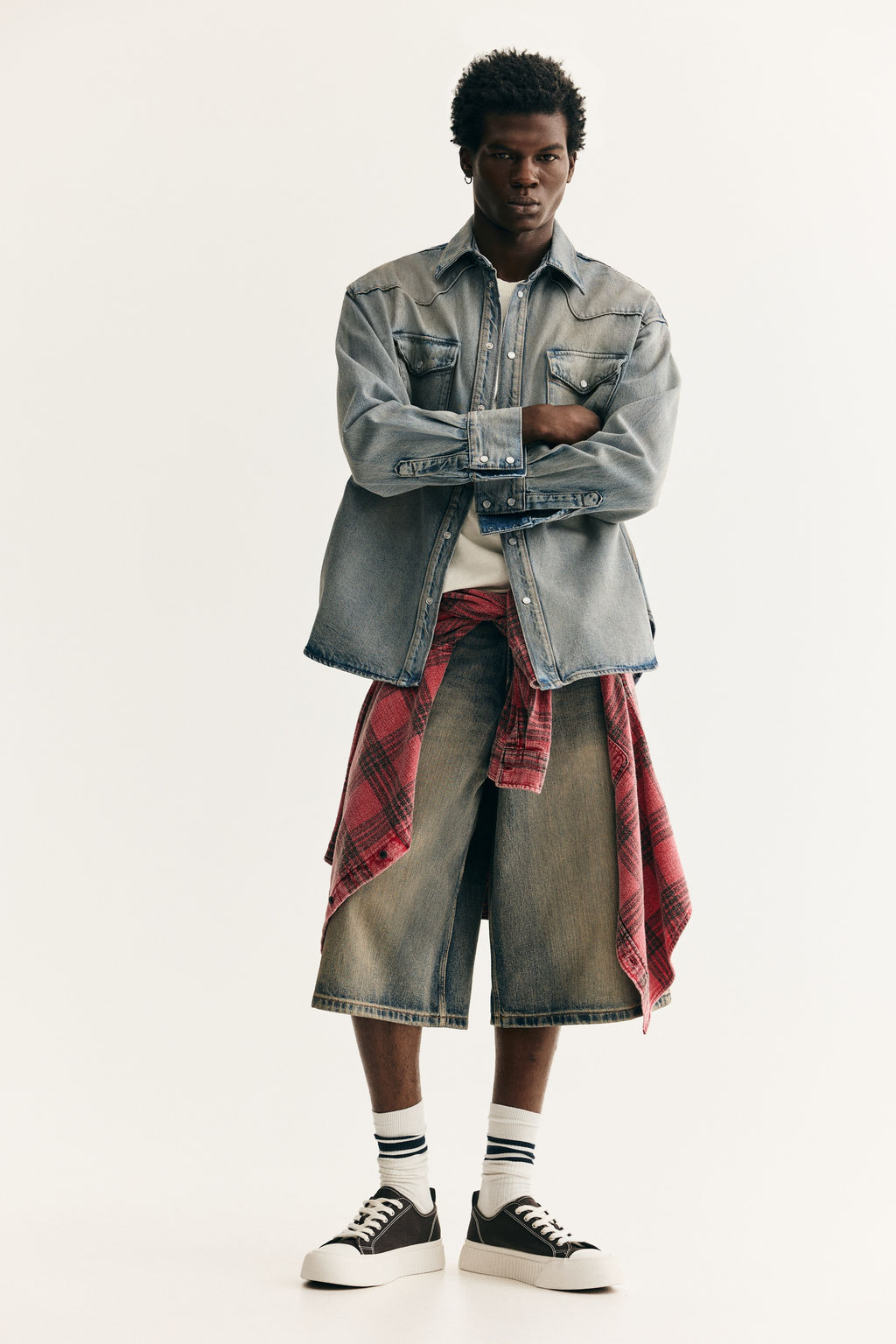 Camisa denim Oversized Fit - H&m фото 4
