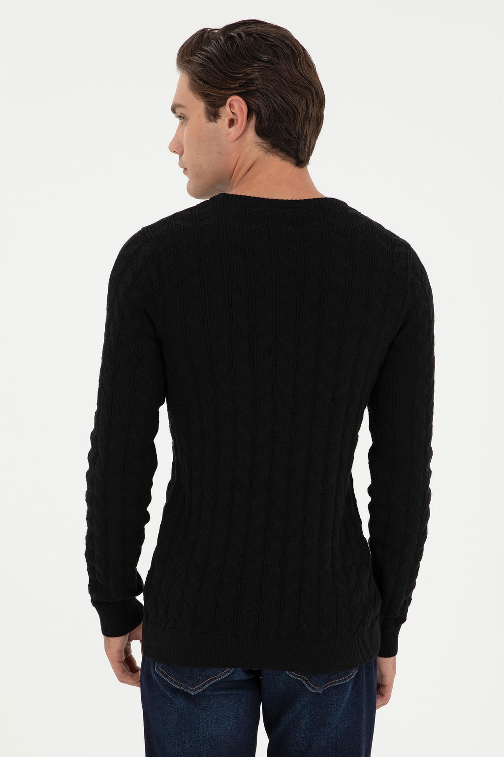 Мужской черный базовый свитер Неожиданная скидка в корзине - U.s. polo assn фото 5