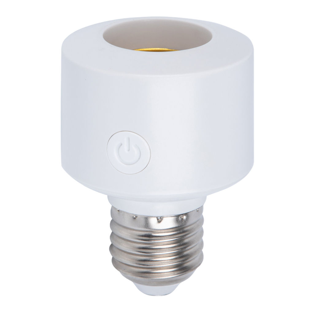 ULH-A180 E27/WF WHITE Умный патрон-адаптер Wi-Fi+Bluetooth, под лампу Е27. 220В. 100Вт. Белый. Голосовое управление+приложение UnielSmart. TM Uniel